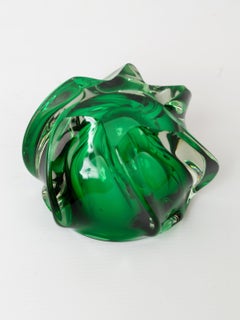 Posacenere in cristallo Greene & Greene Greene Sommerso Belgio 1950 ca.