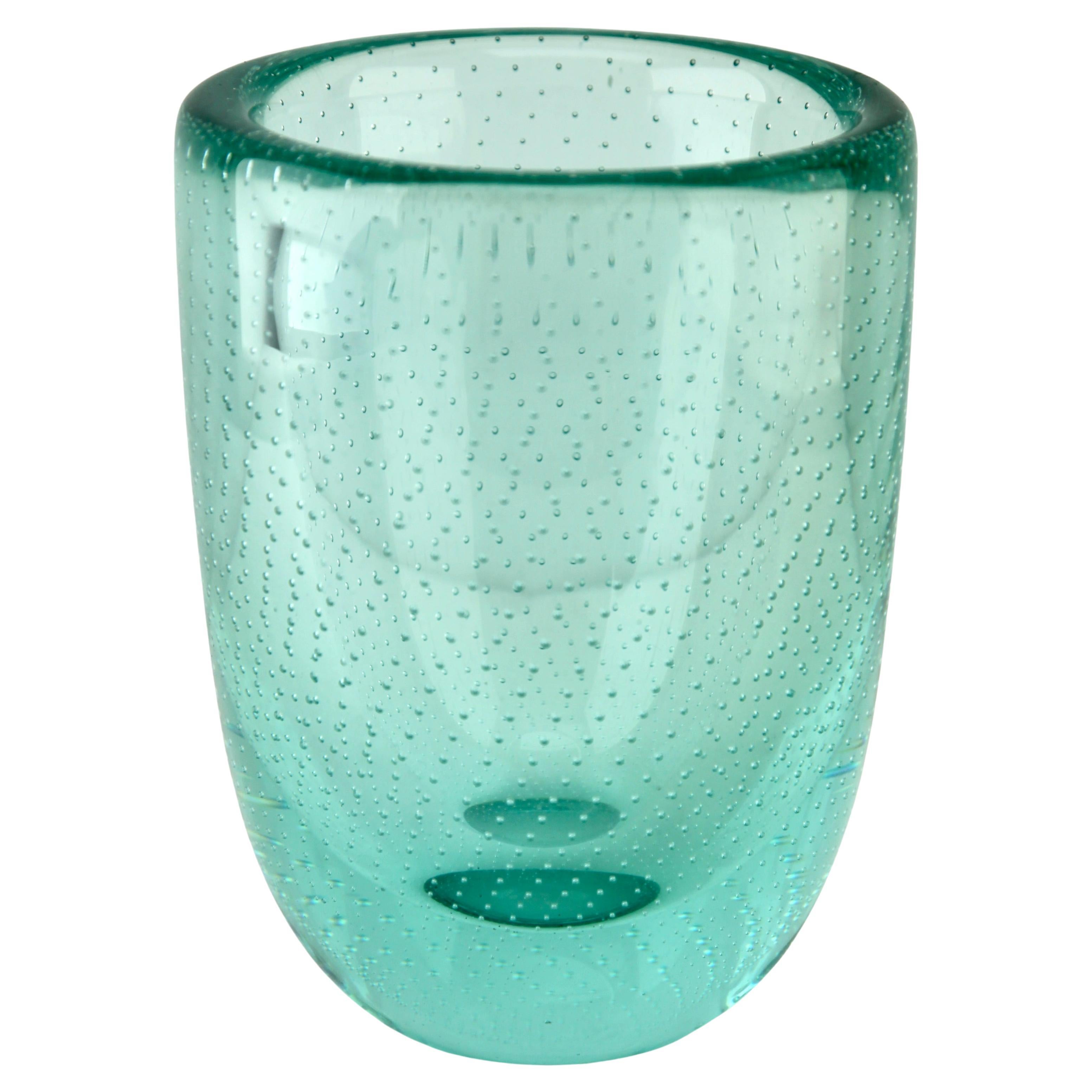 Mid-Century Modern Bol en cristal lourd Val Saint Lambert avec pointes contrôlées  1960s en vente