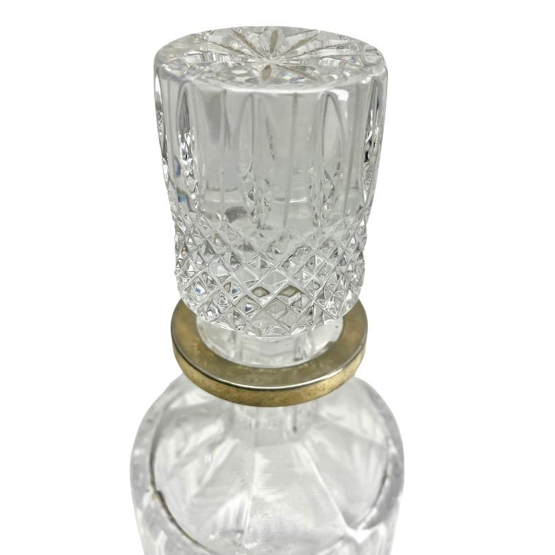 Val Saint Lambert Large Crystal Decanter, Handcut, 1950s In Good Condition For Sale In Verviers, BE