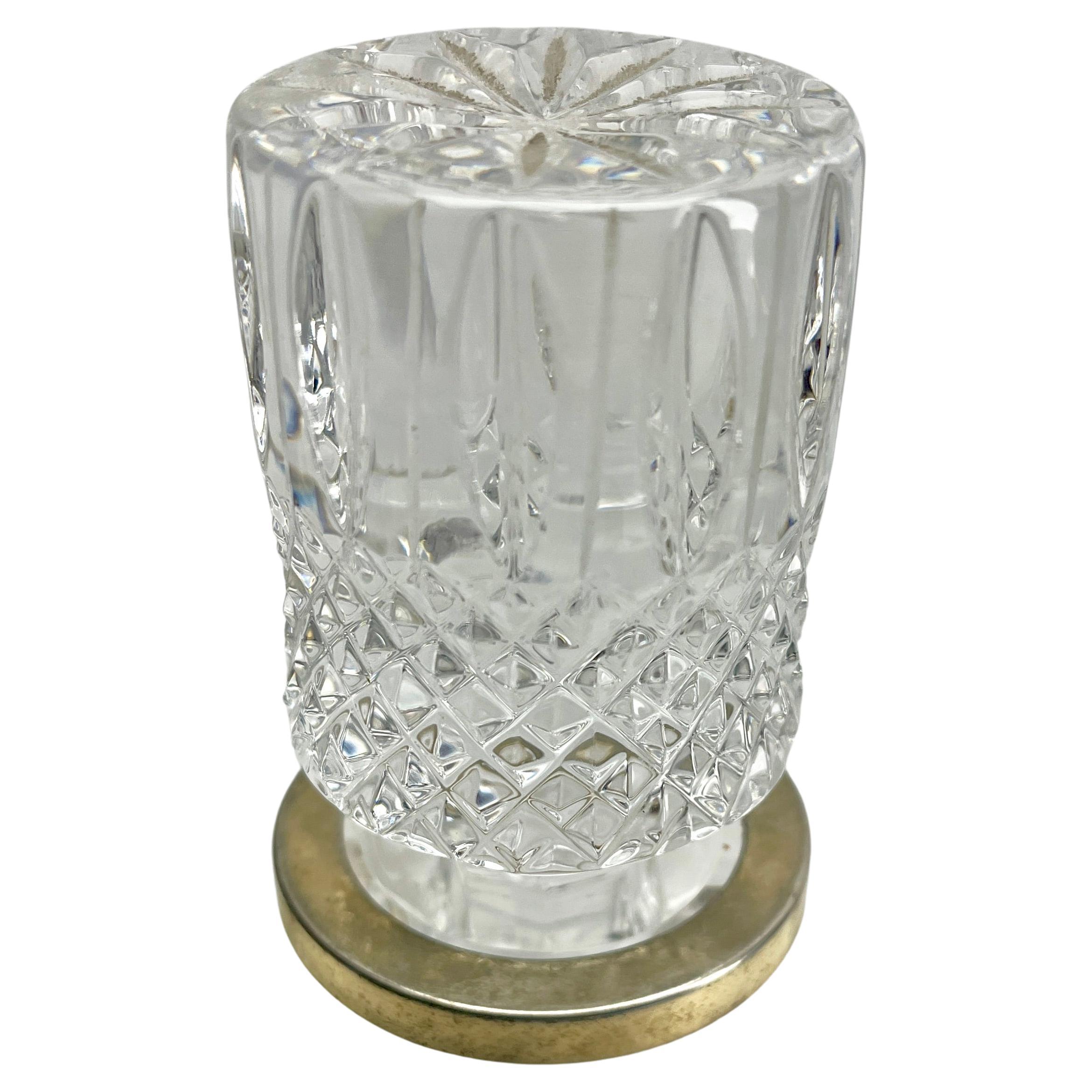 19th Century Val Saint Lambert Large Crystal Decanter, Handcut, 1950s For Sale