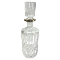 Val Saint Lambert Large Crystal Decanter, Handcut, 1950s