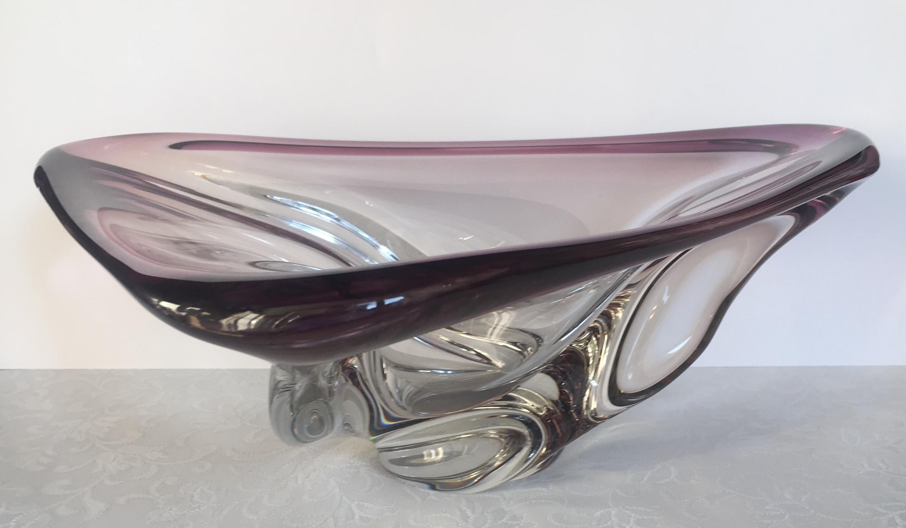 blown glass bowl centerpiece