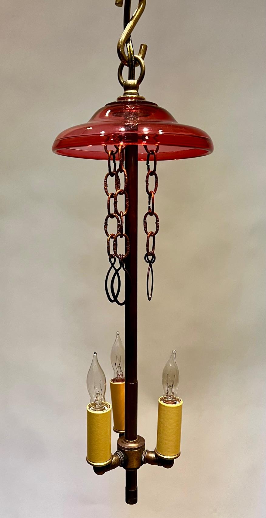 Linterna de calabaza roja Val Saint Lambert, Bélgica, Circa:1900 en venta 1