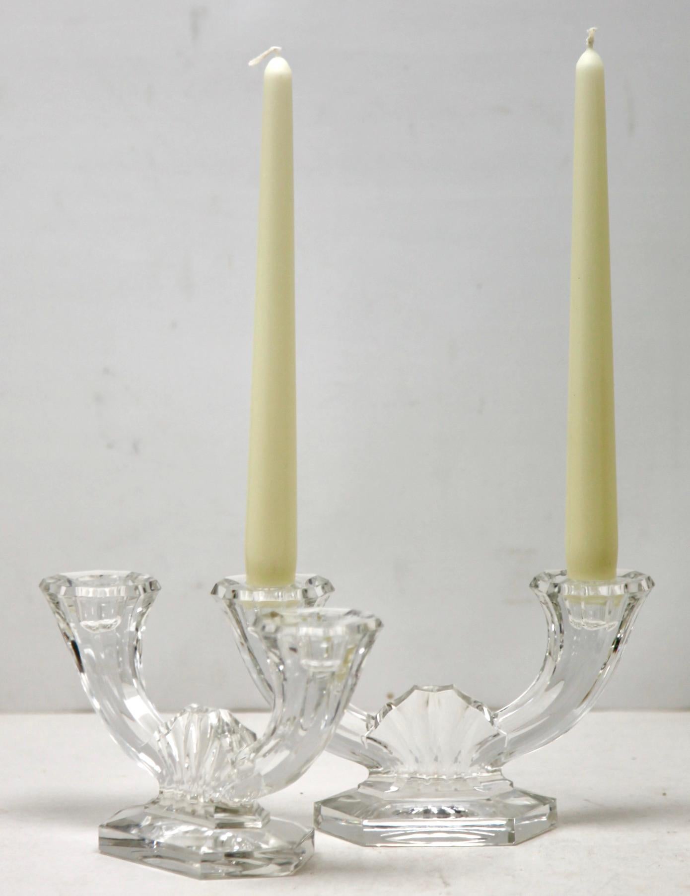 Val Saint Lambert signed 1935, Belgium
Pair of very nice clear Crystal Art Deco candlesticks made by Val Saint-Lambert. 
Signed.

  








 



























