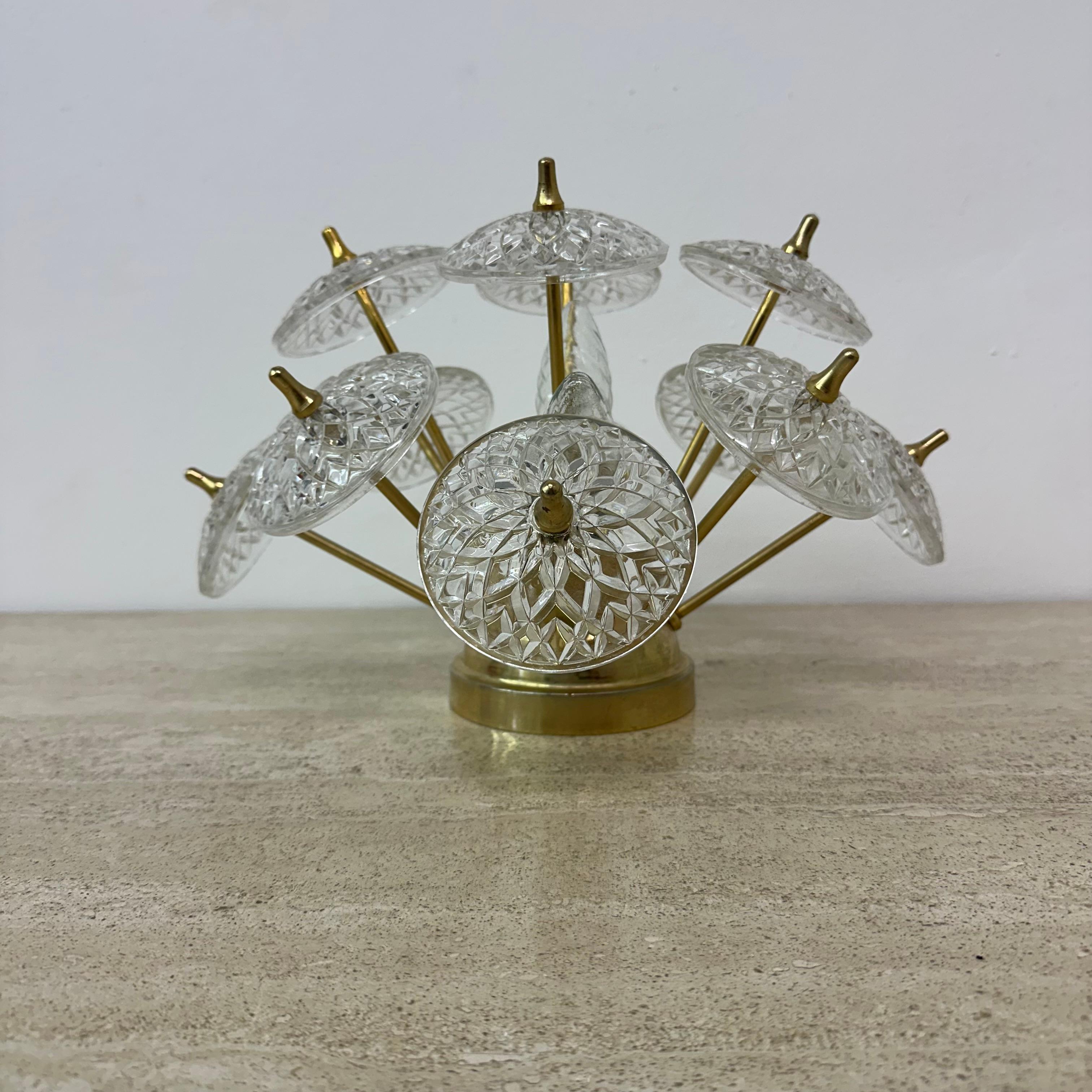 Val Saint lambert sputniks wall lamp sconce , 1960s For Sale 5