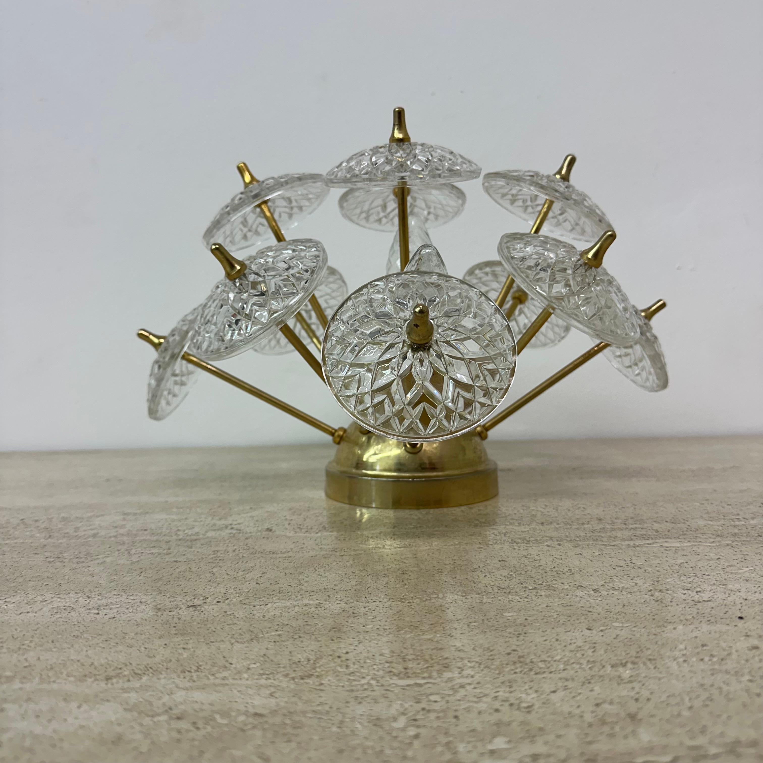 Val Saint lambert sputniks wall lamp sconce , 1960s For Sale 6