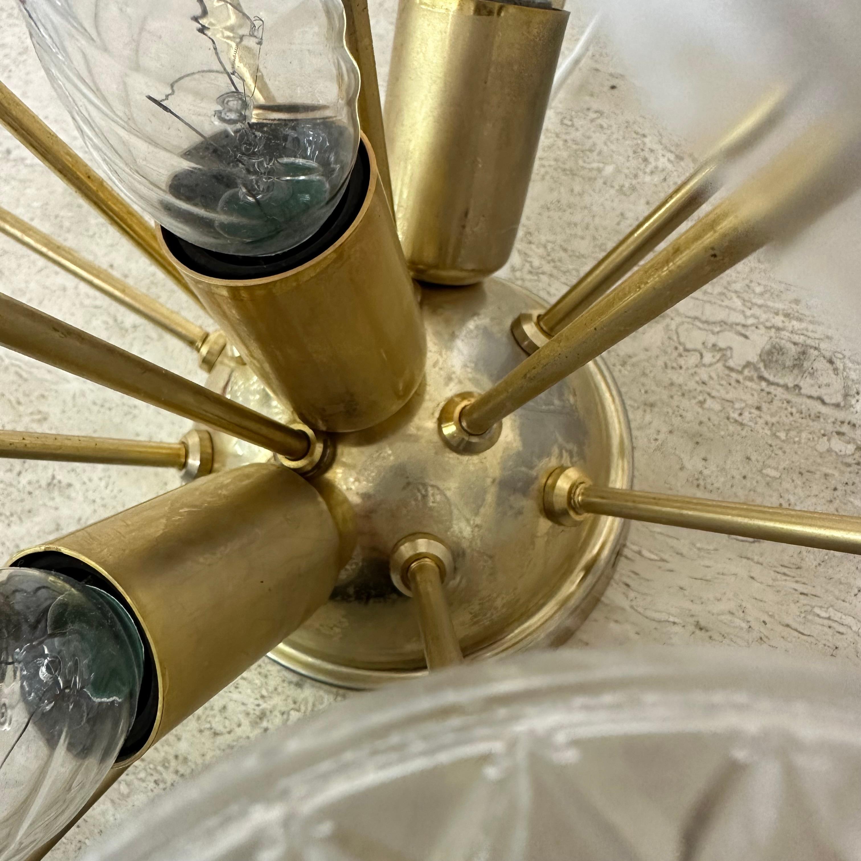 Val Saint lambert sputniks wall lamp sconce , 1960s For Sale 2