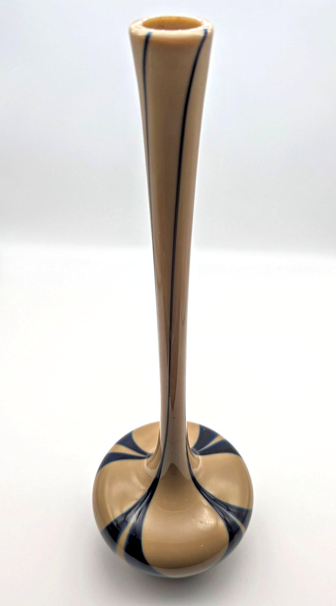 Val Saint Lambert-Vase „Oignon de Jemeppe“, Jemeppe-sur-Meuse, 1909-1927 (Art nouveau) im Angebot