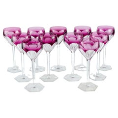 Val Saint Lambert Wine Glasses