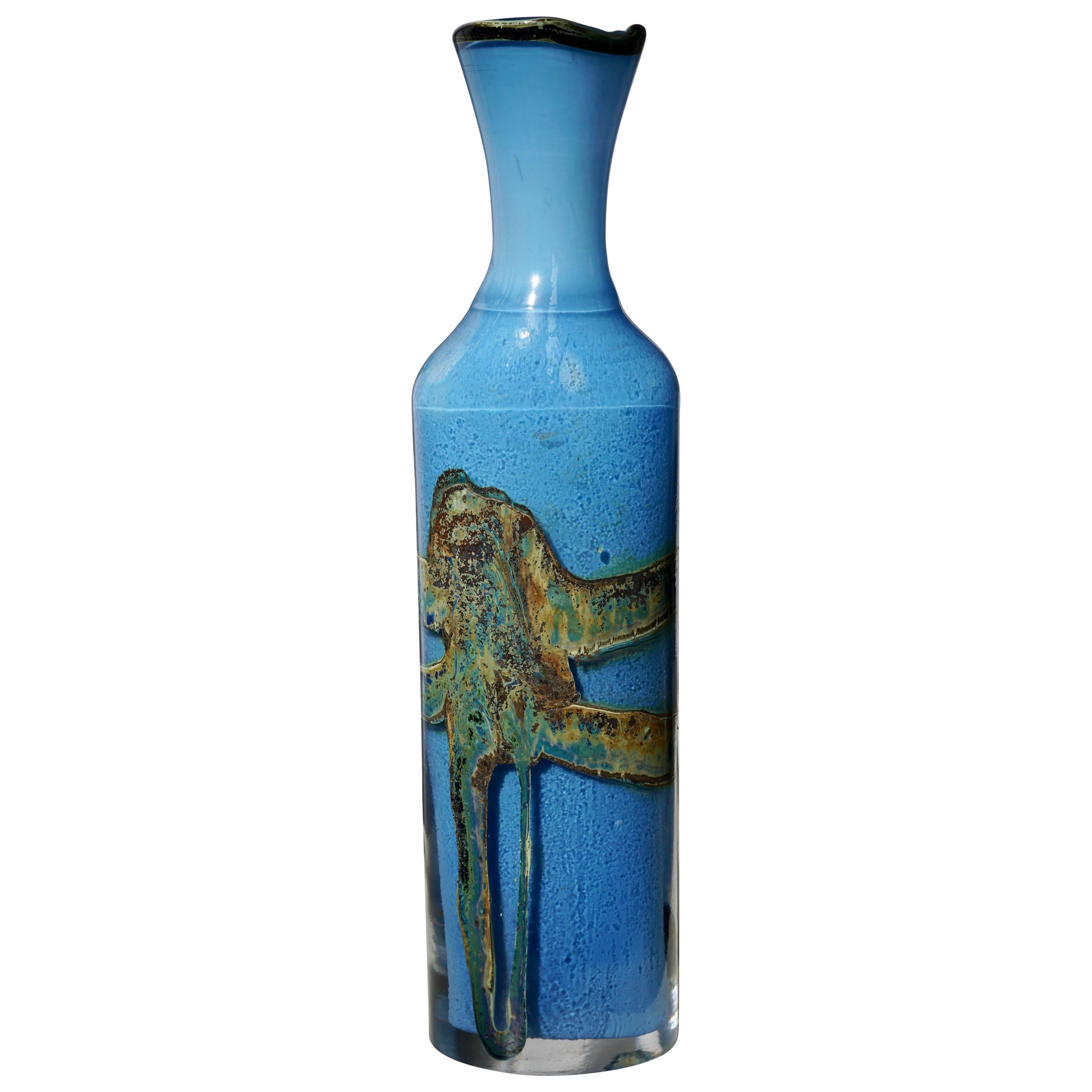 Vase en verre d'art Val-Saint-Lambert en vente