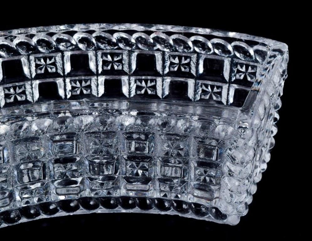 Val St. Lambert, Belgien. „Surtout de Table“. Vier Pieces aus Kristallglas im Zustand „Hervorragend“ im Angebot in Copenhagen, DK