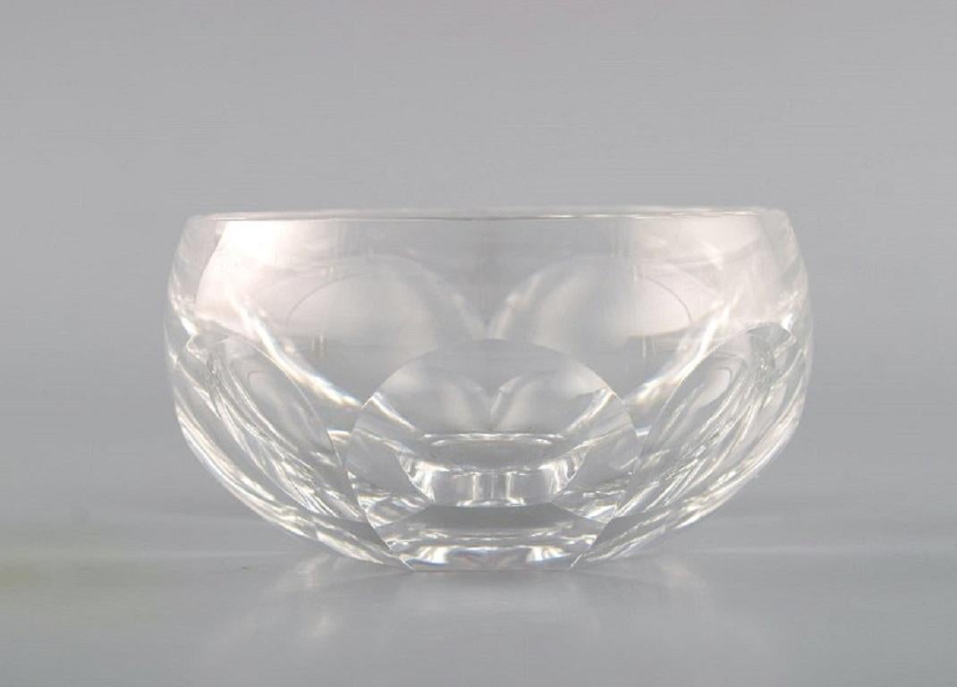 Belgian Val St. Lambert, Belgium. Three Lalaing rinsing bowls in crystal glass. For Sale