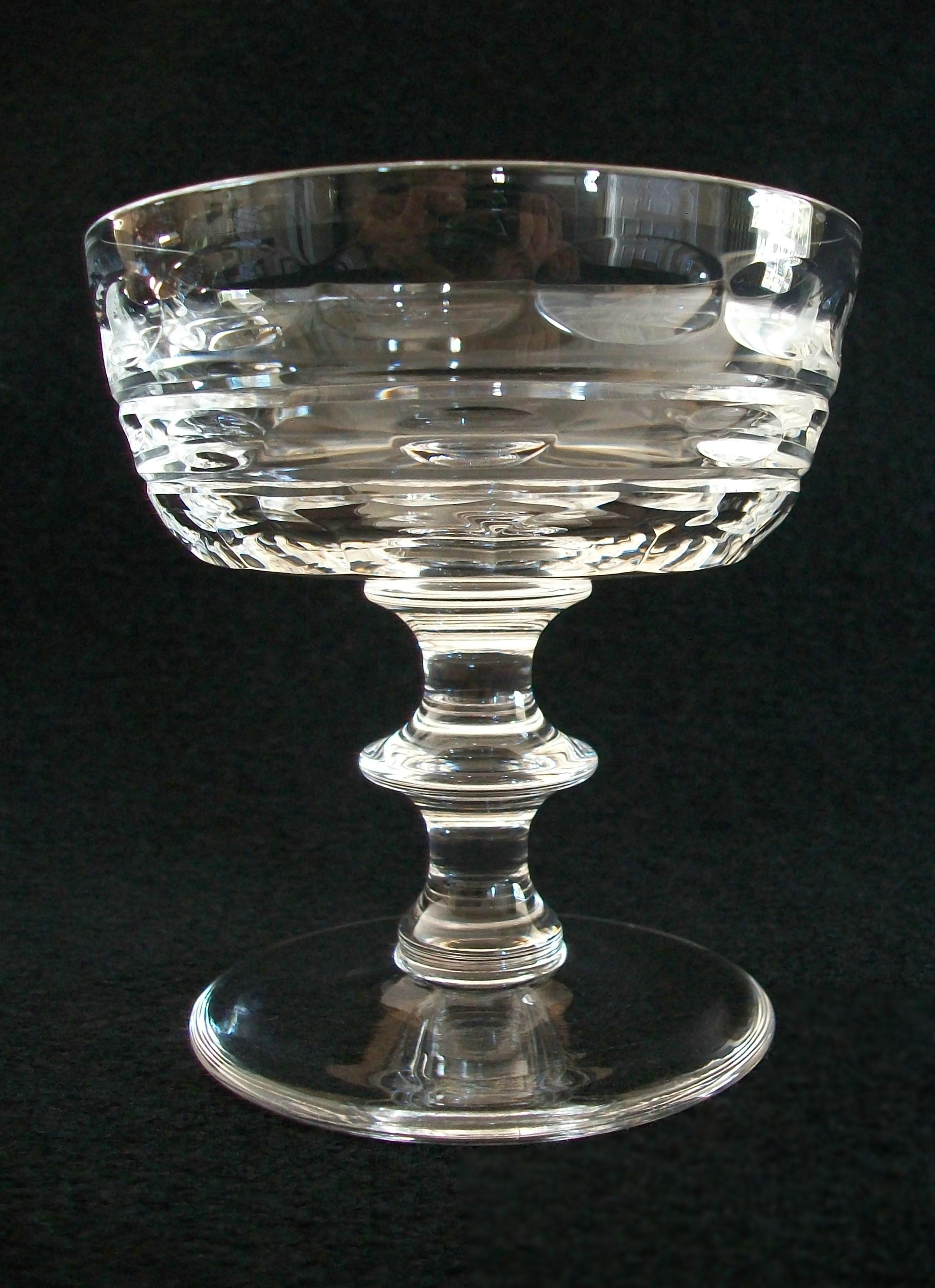 Val St. Lambert, Blarney, 62 Pieces Crystal Stemware, Belgium, Circa 1950-62 For Sale 2