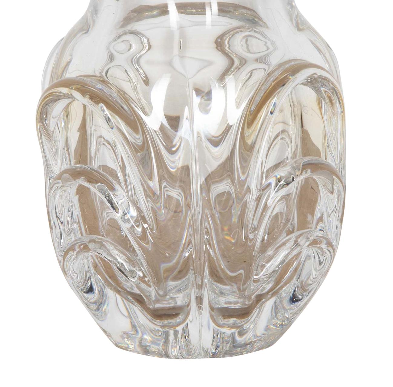 Jarrón de cristal Val St Lambert en Bueno Estado en Tetbury, Gloucestershire