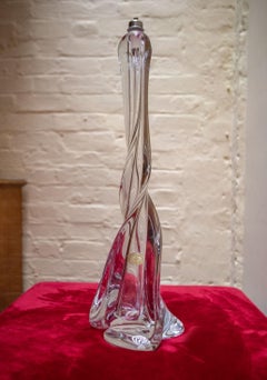 Val St Lambert Glass Lamp