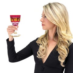 Val St. Lambert Set of 14 Pampre D'Or Pattern Water Goblets