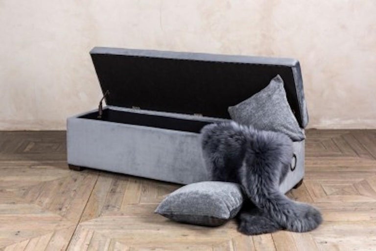 Valance Velvet Blanket Box, 20th Century For Sale at 1stDibs