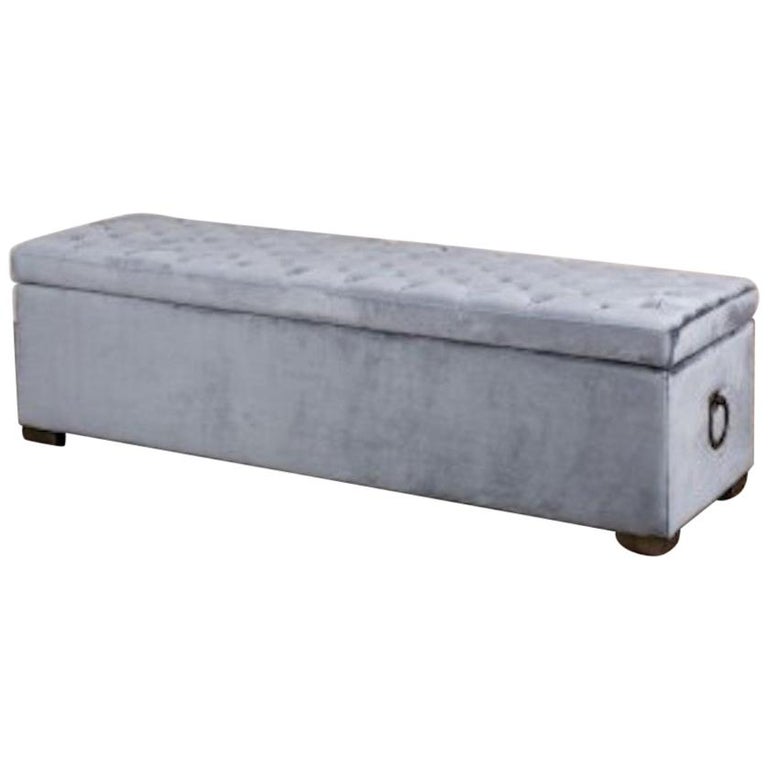 Valance Velvet Blanket Box, 20th Century For Sale at 1stDibs