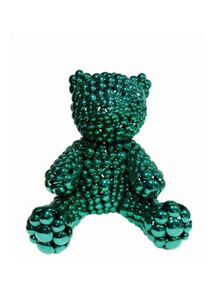 Teddy Bear (Green), Valay Shende, Sculpture, Pop-art, Animal