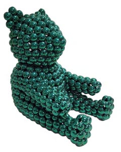 Oso de peluche (verde), Valay Shende, Escultura, Pop-art, Animal