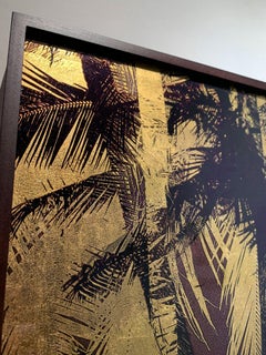 Tender is the Night - Photographic Print on Glass with 23.4 carat Gold leaf