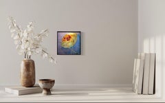 Truth - the honesty seed, Print on Glass, hand gilded with Lemon and Moon Gold