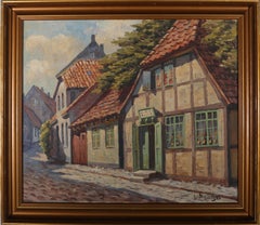 Valdemar Albertsen (1868-1954) - École danoise Début du 20e siècle Huile, chalet