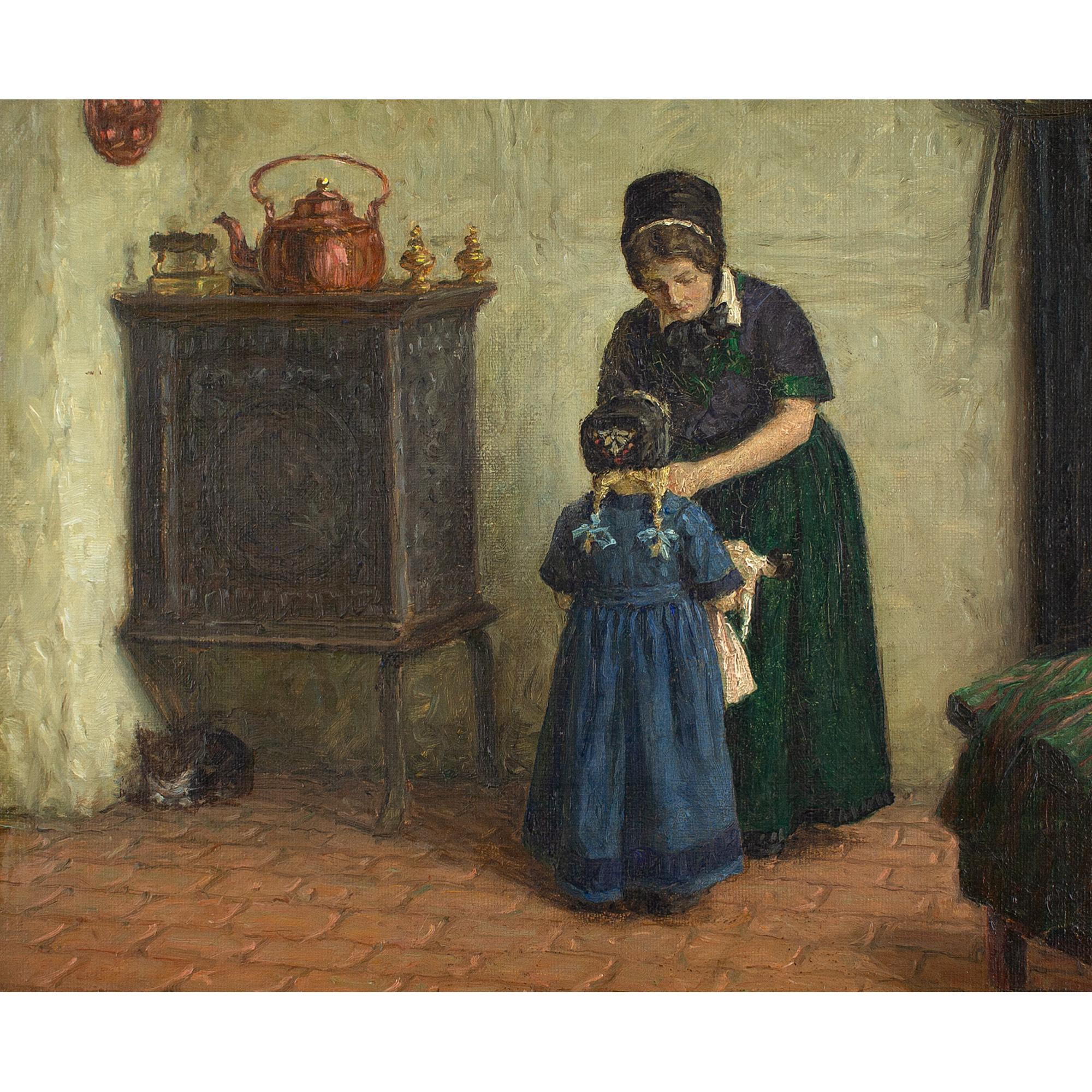 Valdemar Magaard, Interior With Mother & Child 1
