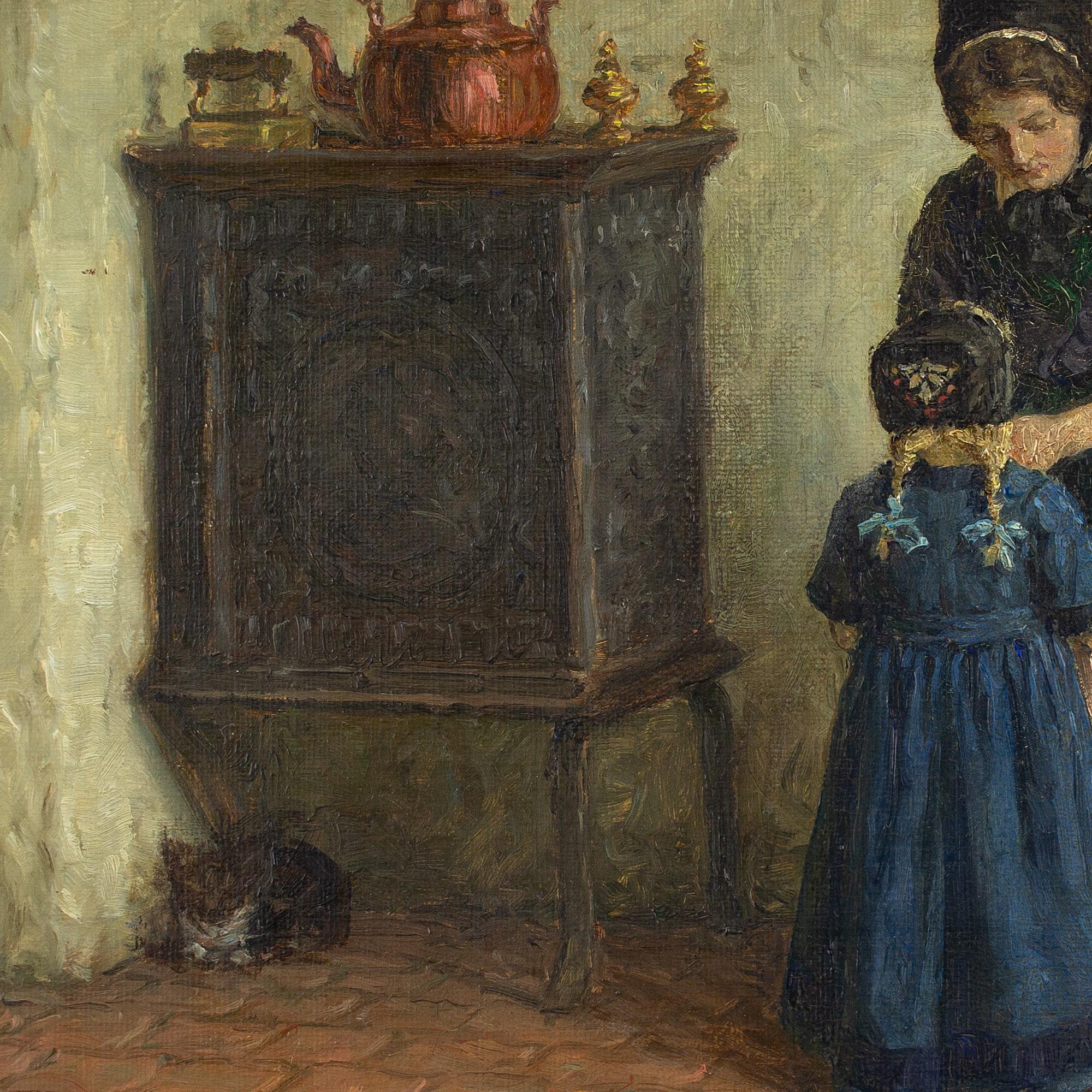 Valdemar Magaard, Interior With Mother & Child 6
