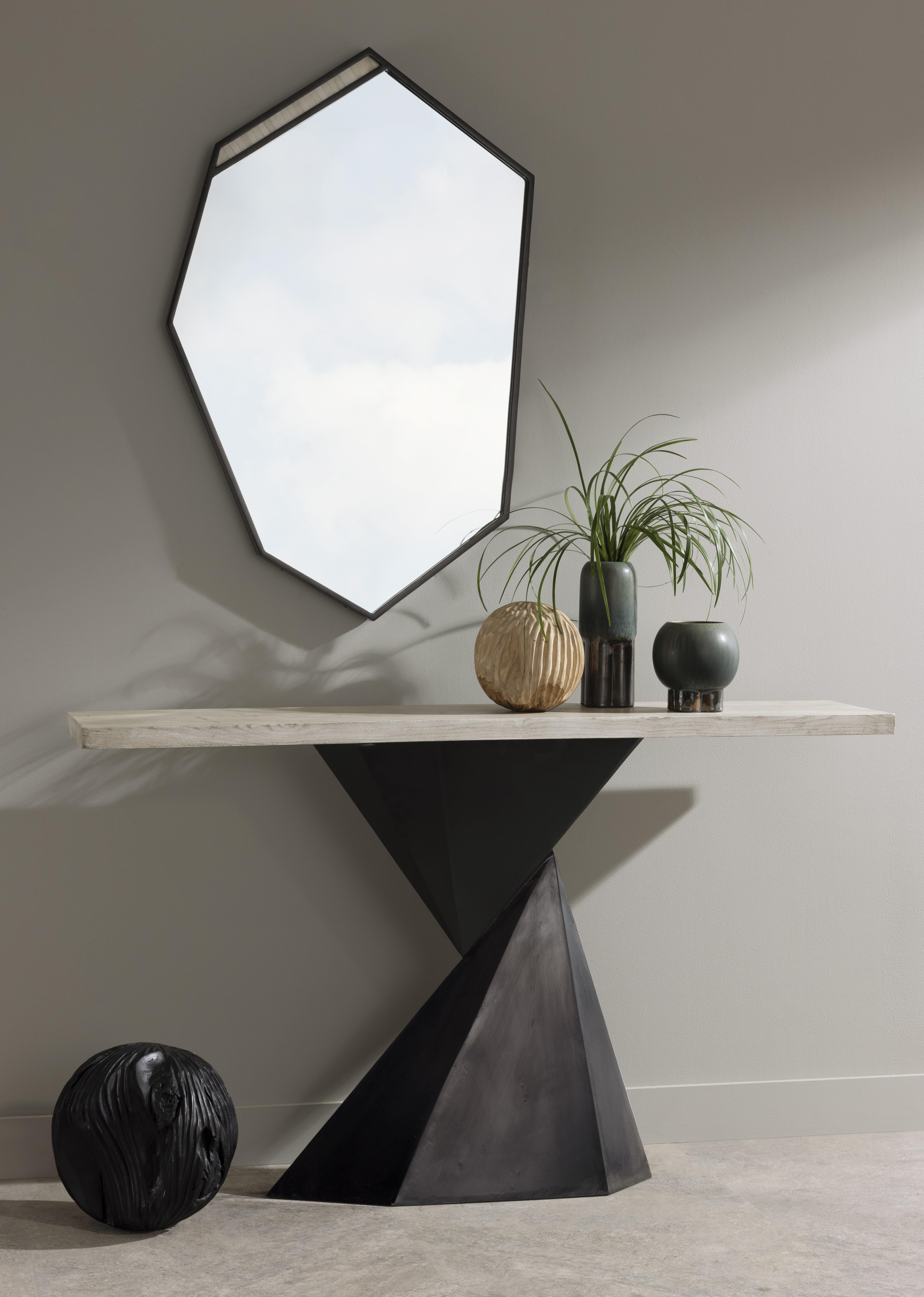 Valder Console FLI01 - Smoke, Wood, Iron For Sale 5