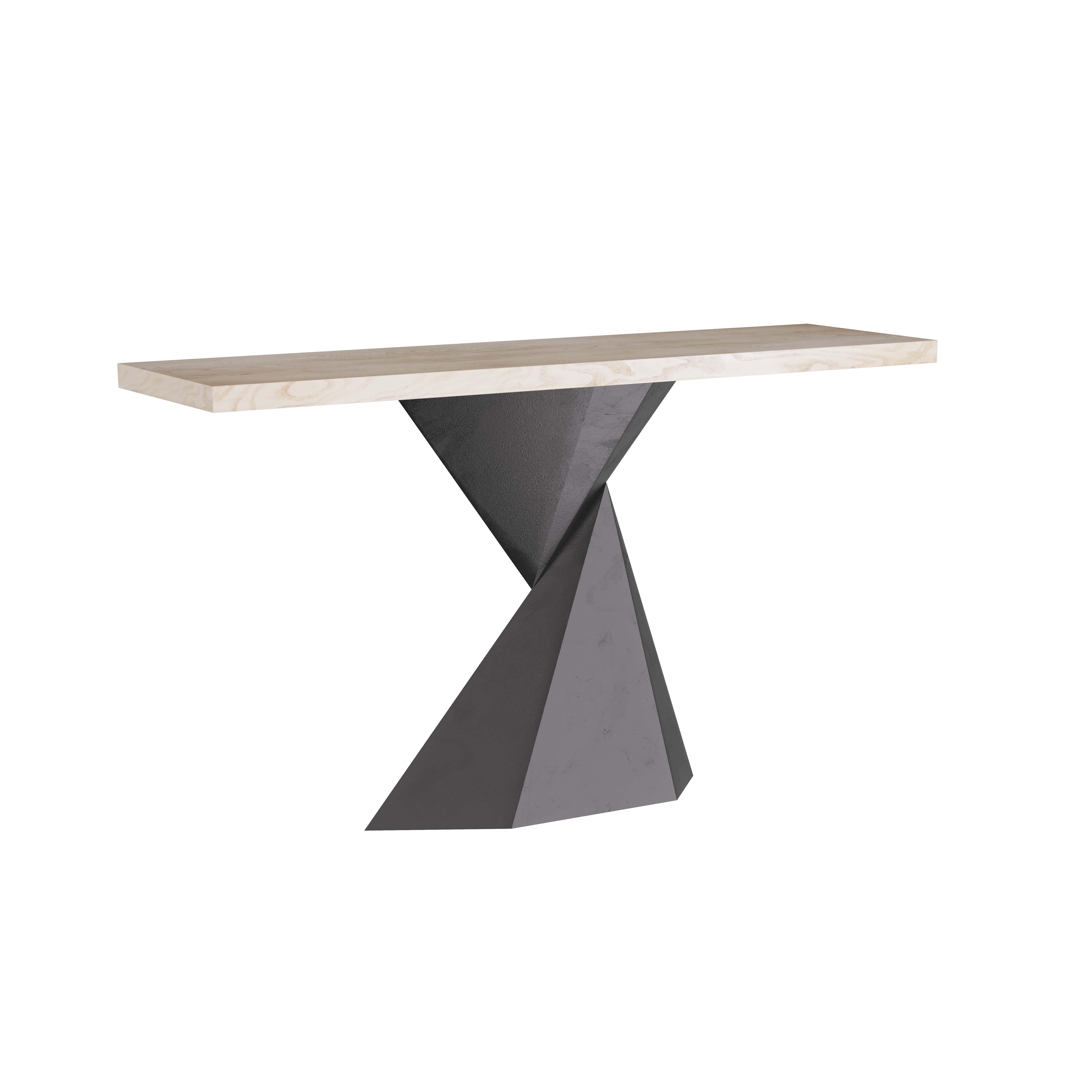 Valder Console FLI01 - Smoke, Wood, Iron For Sale 3