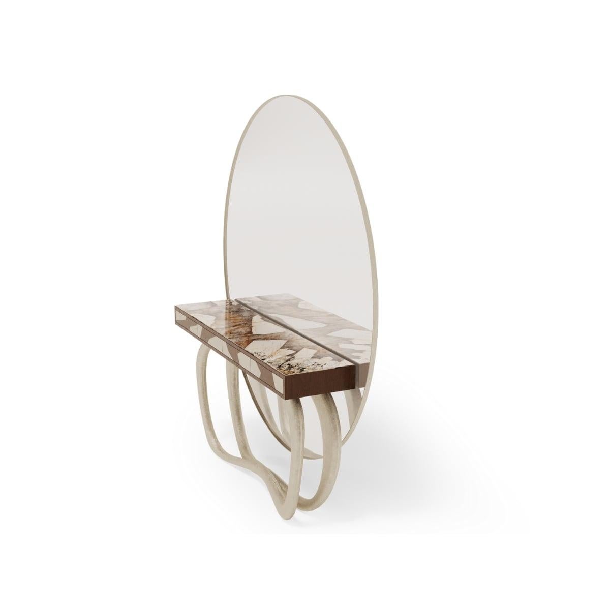 Modern Classic Patagonia Marble Valdés Console By Covet House In New Condition For Sale In New York, NY