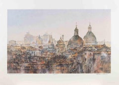 Vista de Roma - Litografía de Valdimir Jasiev - Años 90