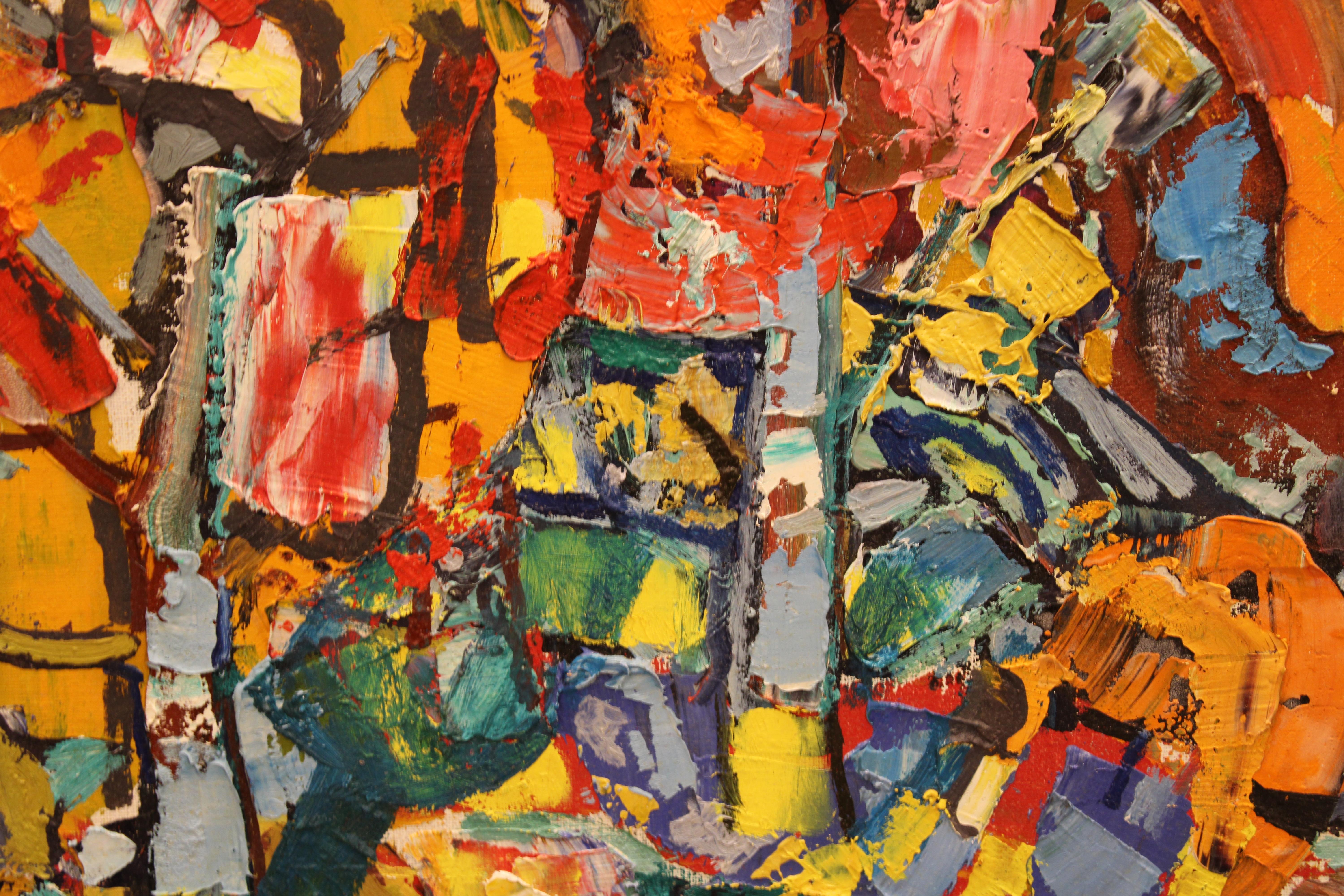 Sunny day. 1994, Öl auf Leinwand und Karton, 50x70 cm im Angebot 1