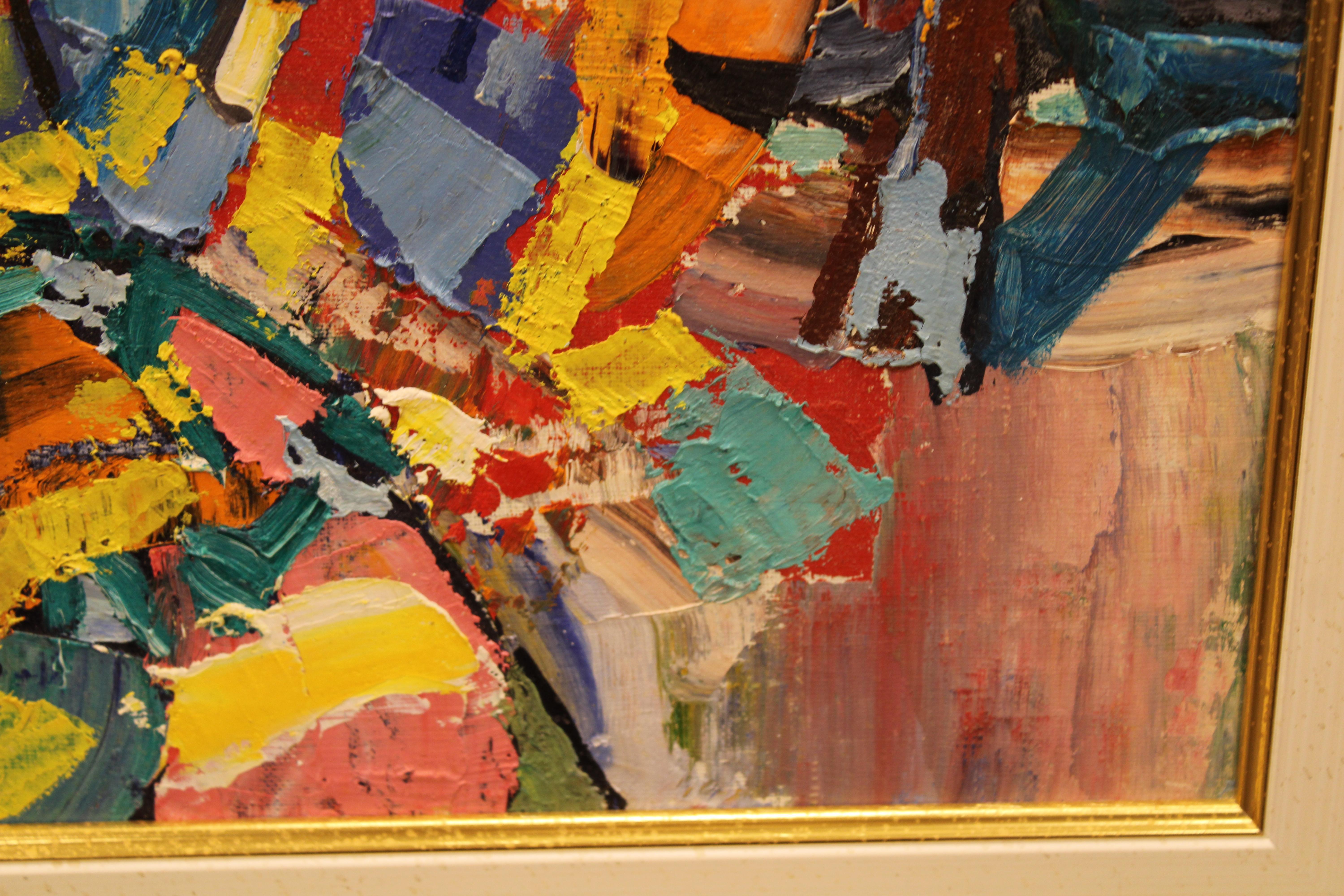 Sunny day. 1994, Öl auf Leinwand und Karton, 50x70 cm im Angebot 3