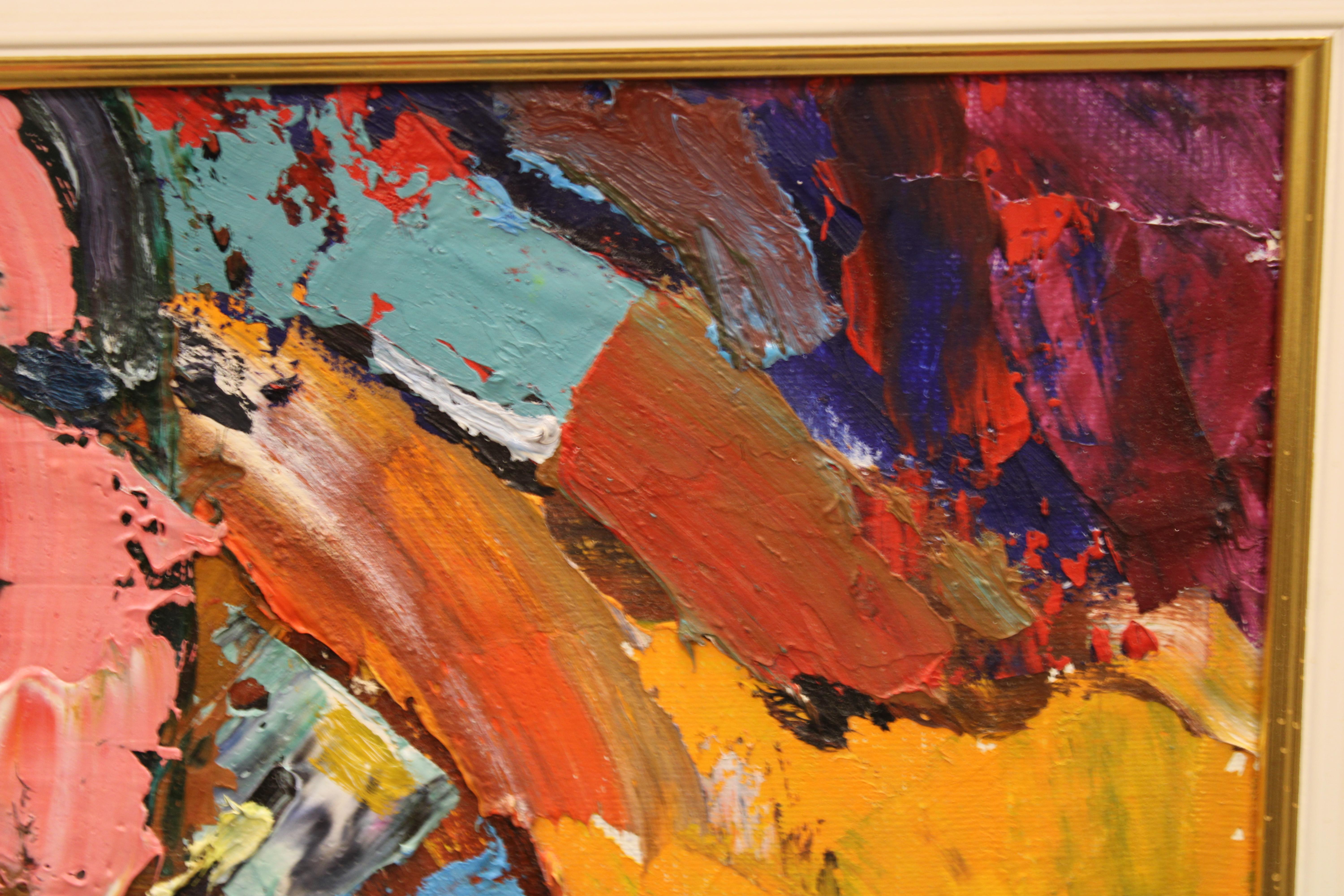 Sunny day. 1994, Öl auf Leinwand und Karton, 50x70 cm im Angebot 4