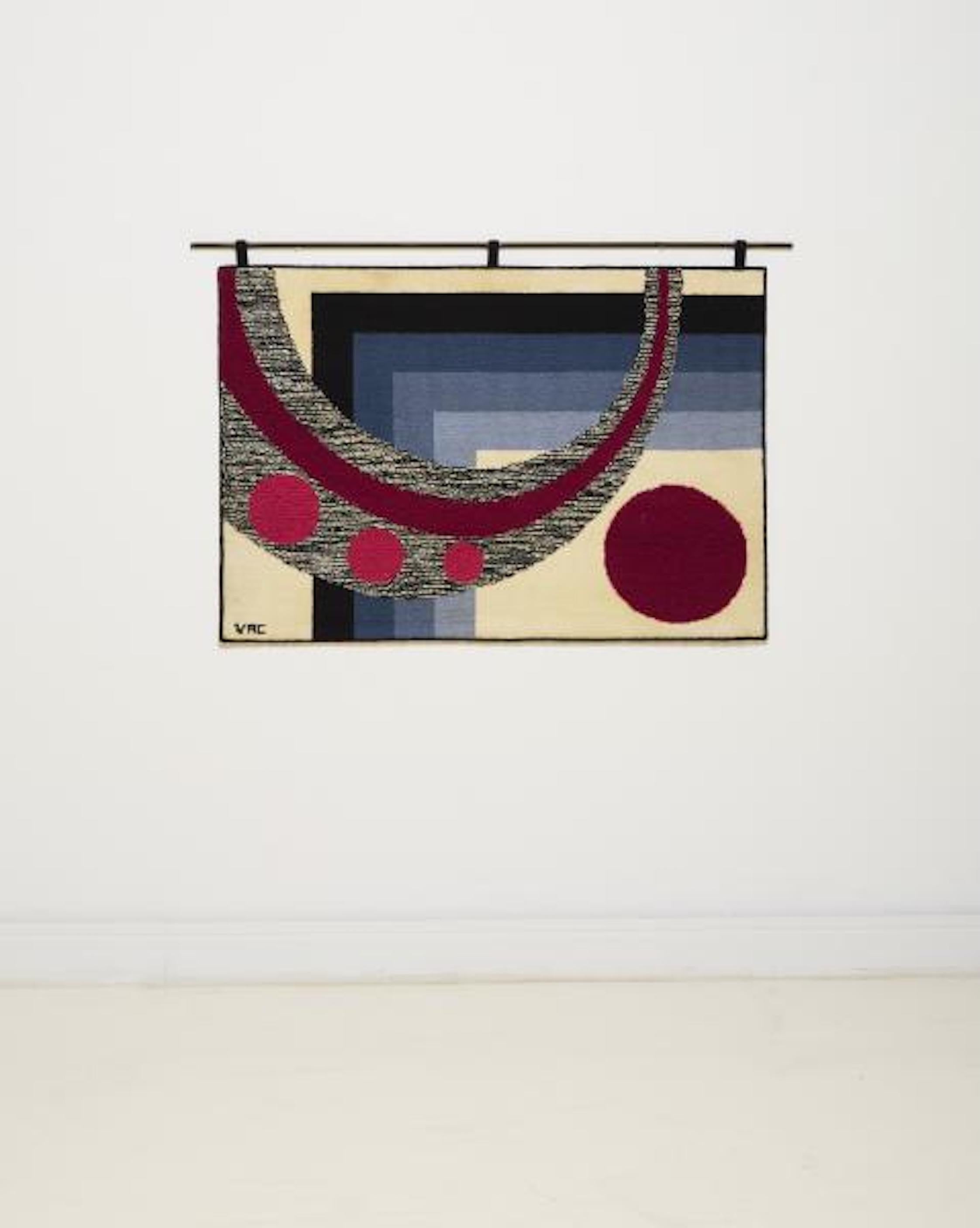 Mid-Century moderno Valdivino Alves da Conceição. Arazzo in quadrato e cerchio, 1970 ca. in vendita