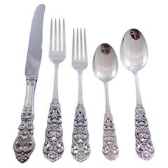 Valdres by Marthinsen Norway 830 Silver Flatware Set for 8 Service 46 Pieces