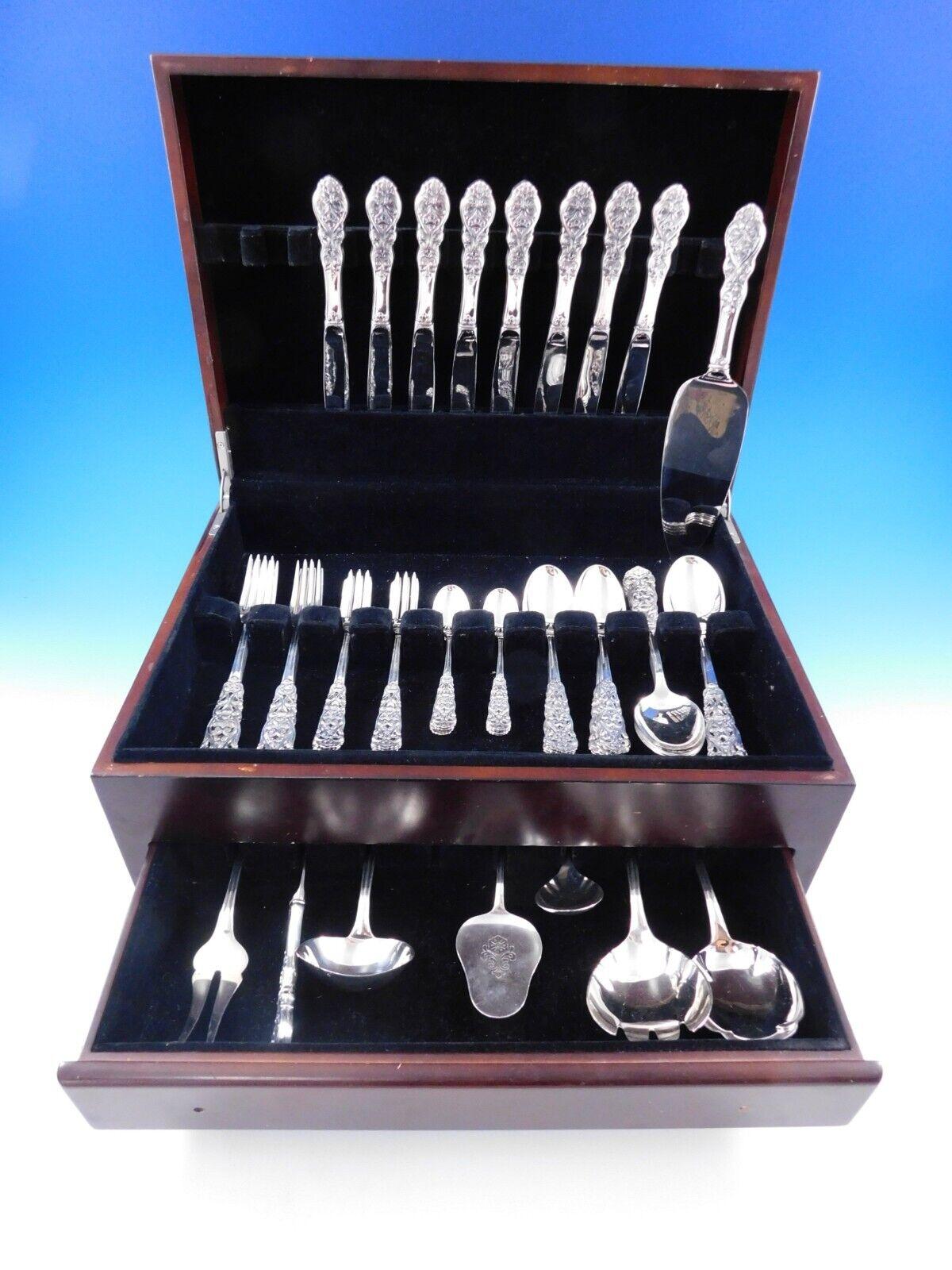 Valdres by Marthinsen Noruega 830 Servicio de cubiertos de plata 56 piezas Almuerzo en venta 3