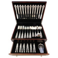 Valdres by Marthinsen Norway Sterling Silver Flatware Set Service 73 Pcs Dinner