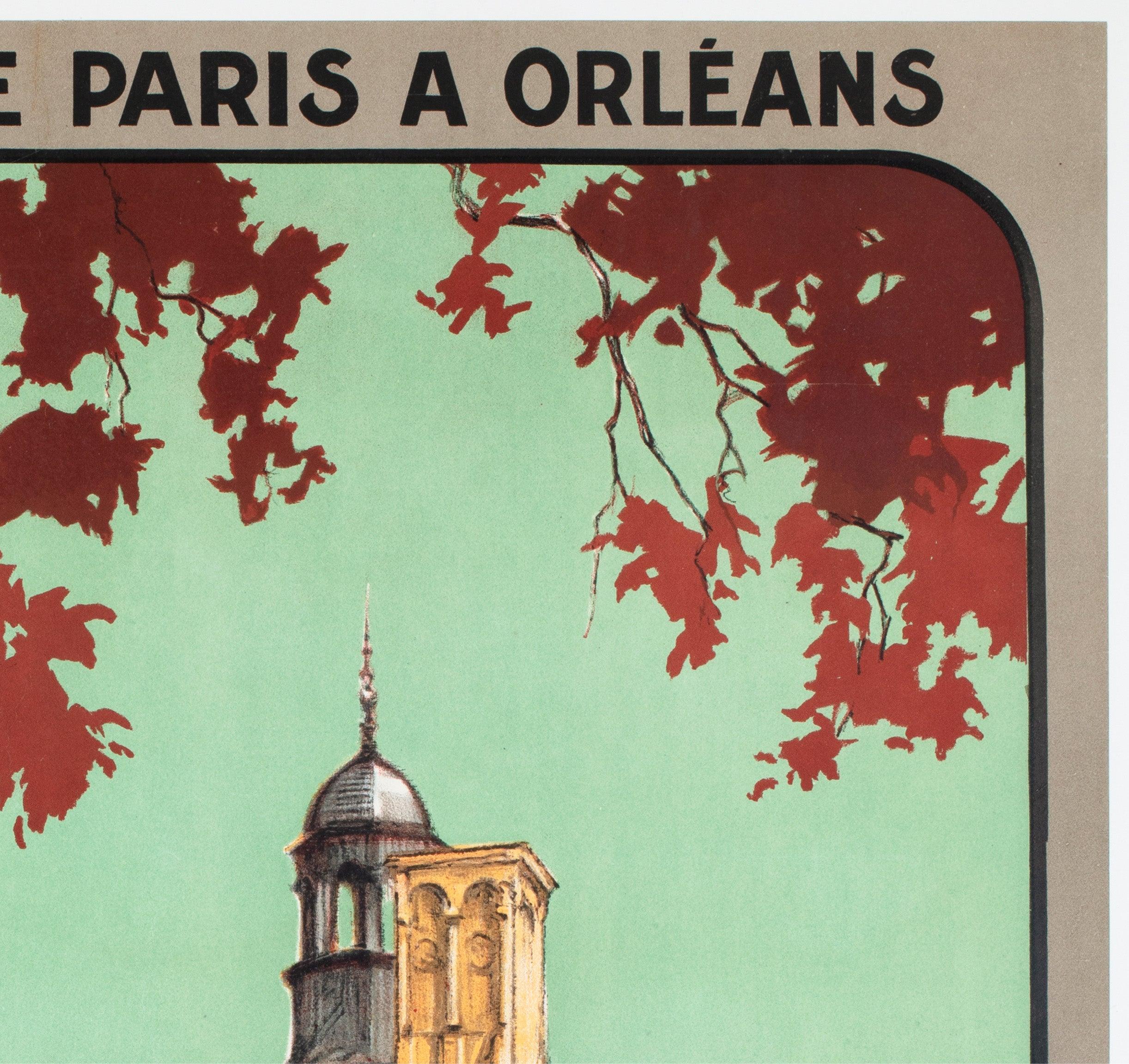 Valencay c1926 Französisch Reise Werbung Poster, Jean Charles Hallo (20. Jahrhundert) im Angebot