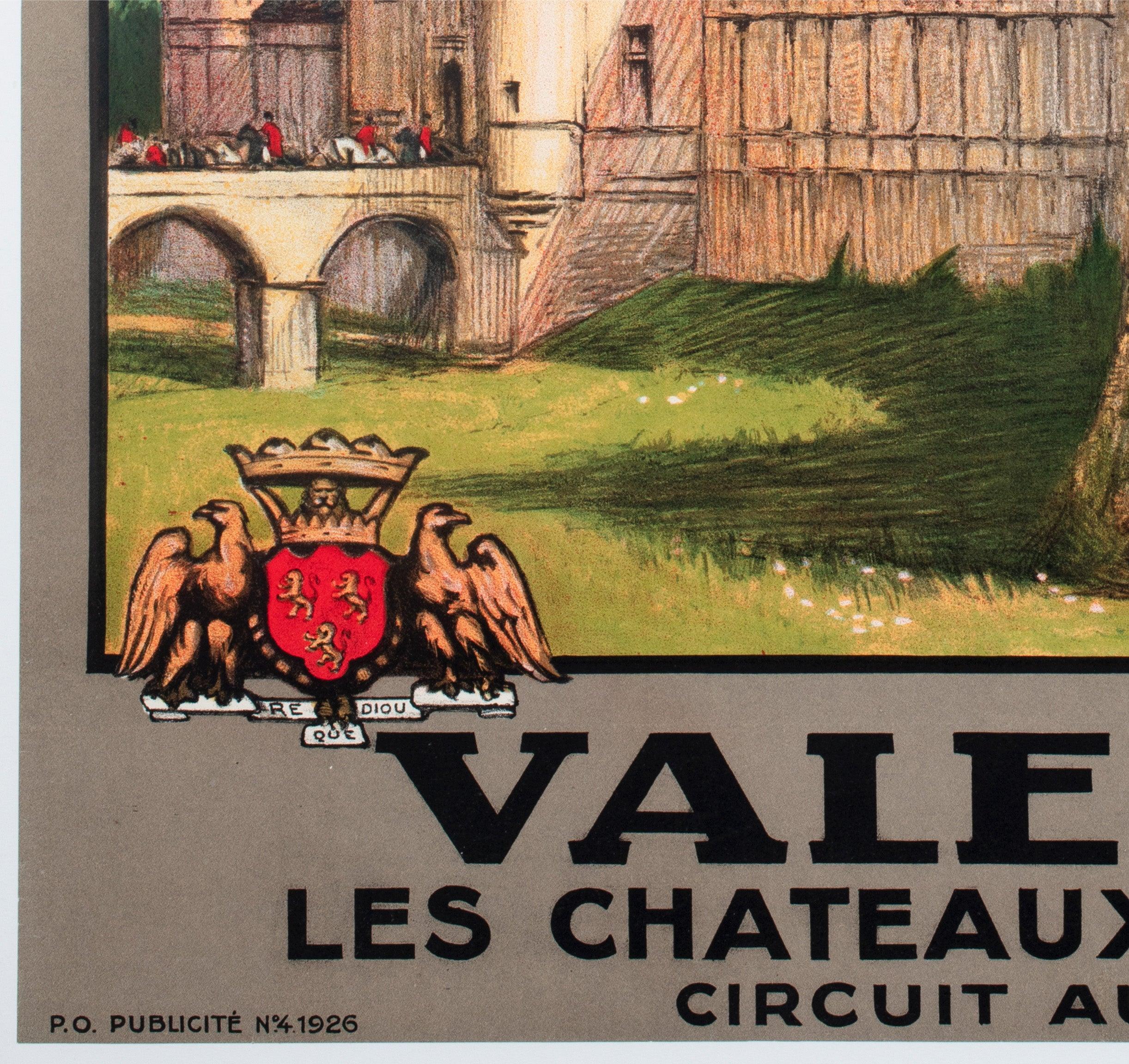 Valencay c1926 Französisch Reise Werbung Poster, Jean Charles Hallo im Angebot 2