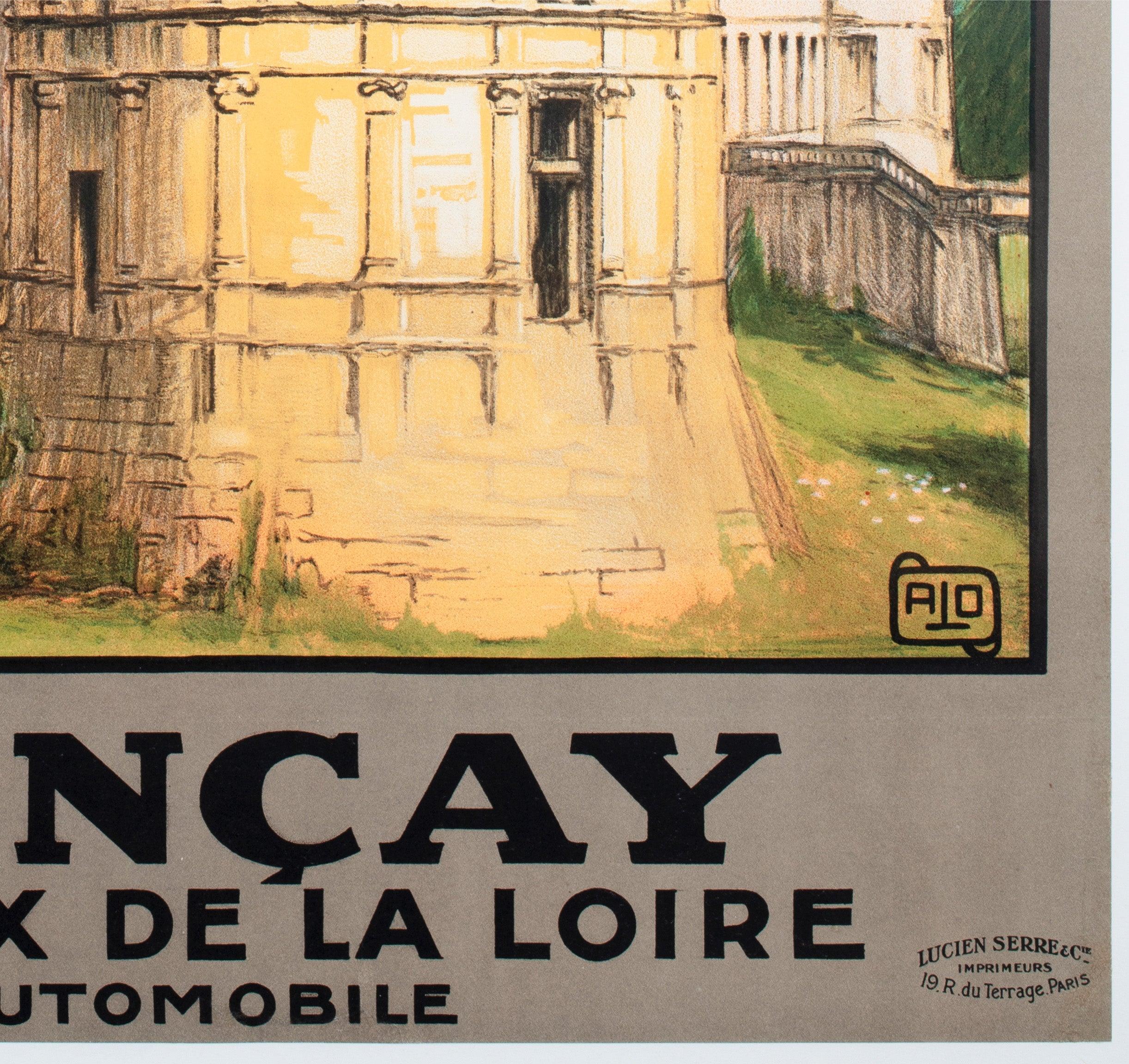 Valencay c1926 Französisch Reise Werbung Poster, Jean Charles Hallo im Angebot 3