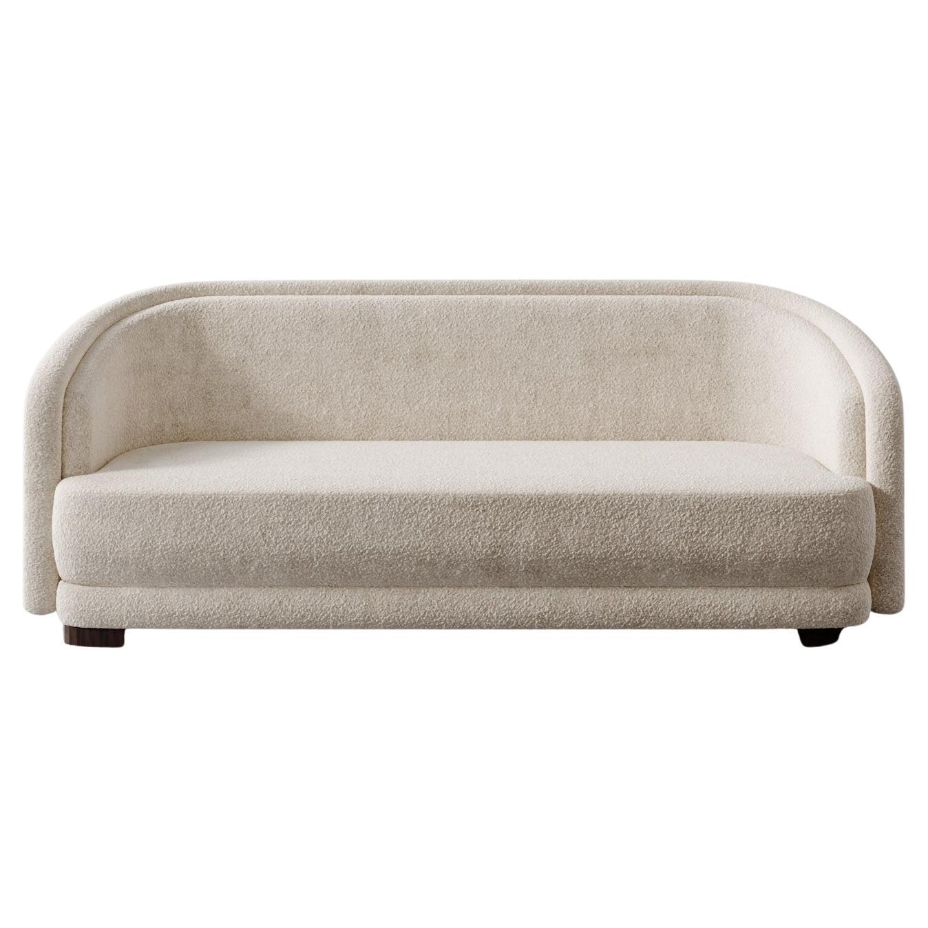 Valence Sofa in Textured Bouclé by Christiane Lemieux