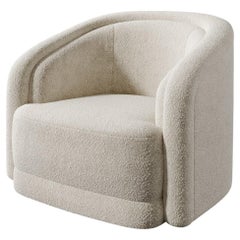 Valence Swivel Chair in Luxe Berbers/ Bouclés by Christiane Lemieux
