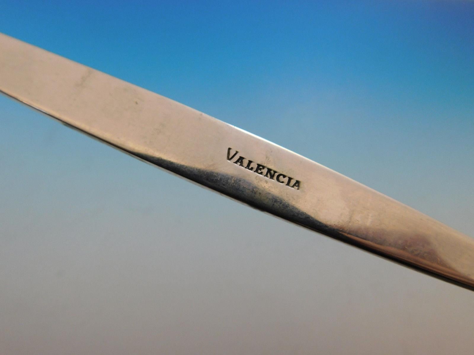 20ième siècle Ensemble de couverts en argent sterling Valencia par International pour 12 personnes, 55 pièces en vente