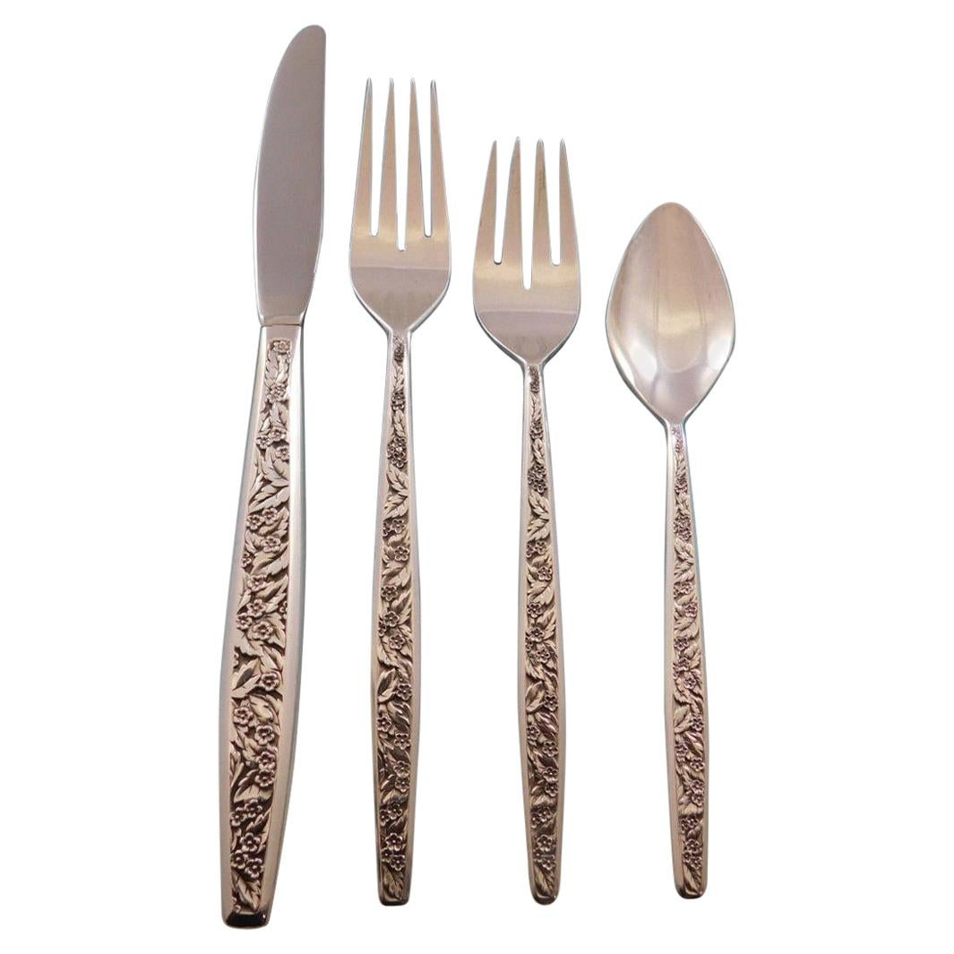 Valencia by International Sterling Silver Flatware Set for 12 Service 55 Pieces For Sale