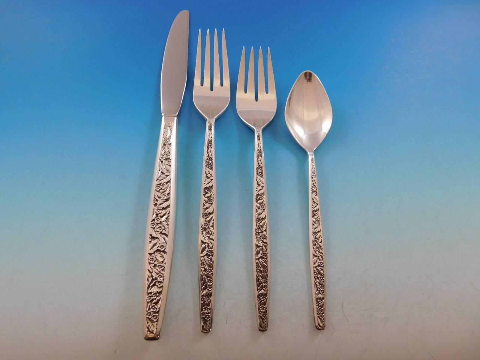 Valencia by International Sterling Silver Flatware Set for 8 Service 46 Pieces In Excellent Condition In Big Bend, WI