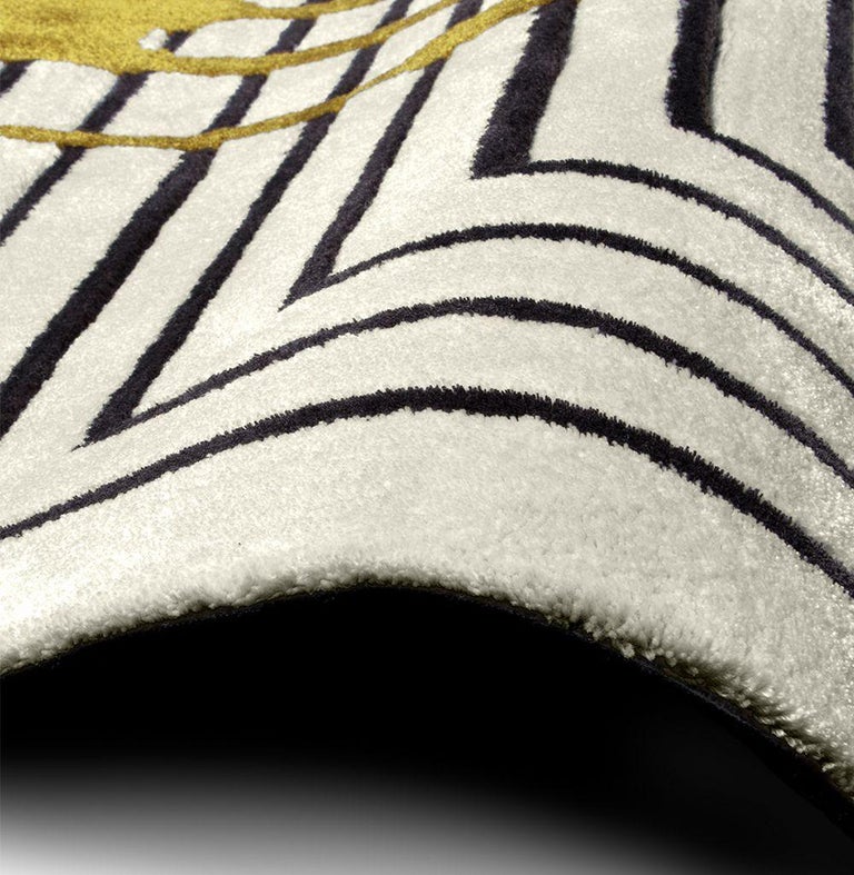 Valencia Rug in Hand Tufted Wool and Botanical Silk For Sale at 1stDibs