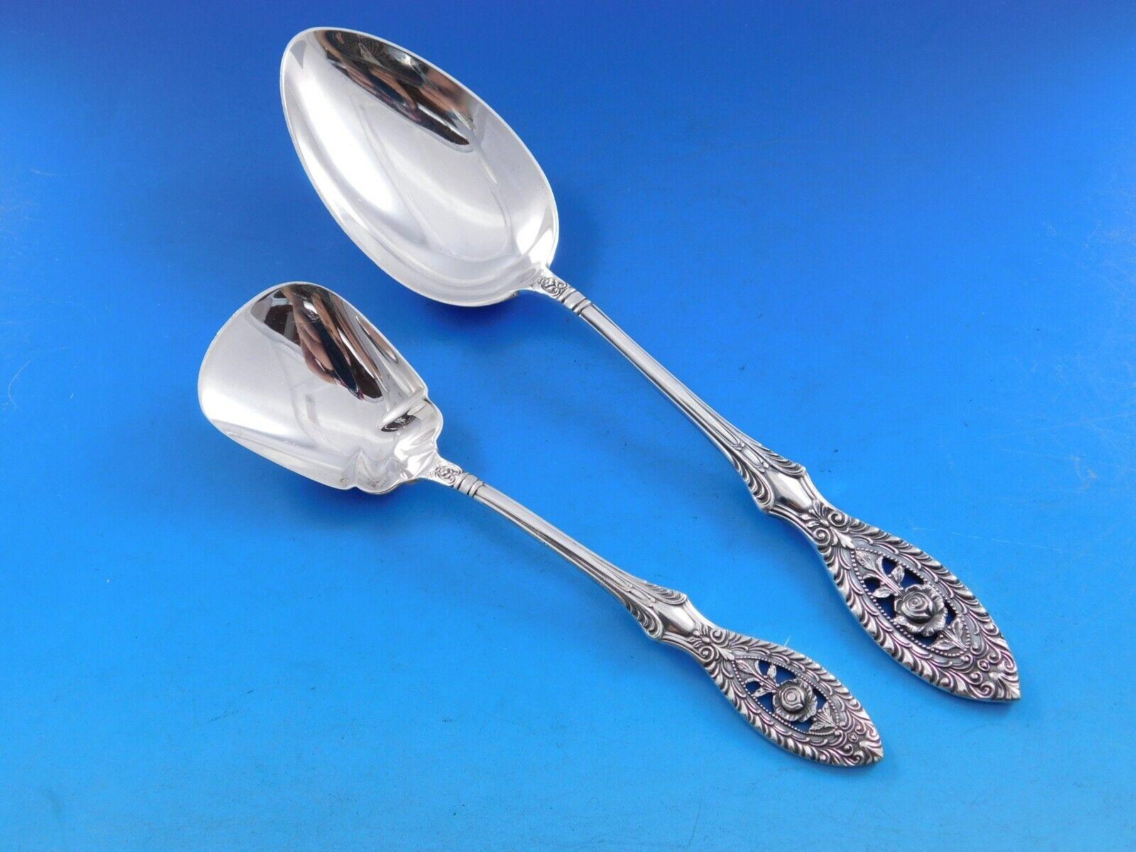 Valenciennes by Manchester Servizio di posate in argento Sterling 8 Set 62 pezzi Cena in vendita 3